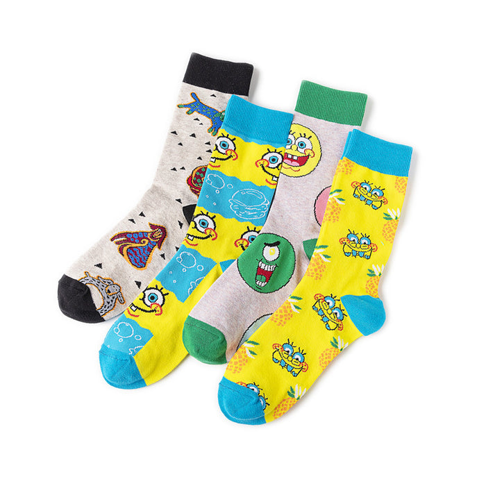 Wholesale socks cotton cartoon cute JDC-SK-HuiHe026