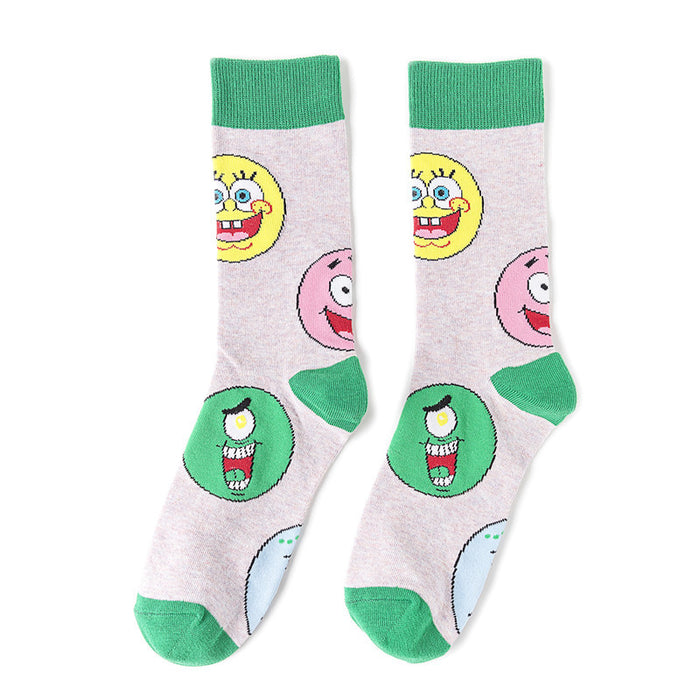 Wholesale socks cotton cartoon cute JDC-SK-HuiHe026