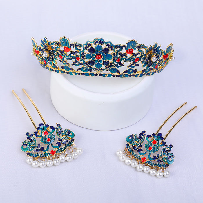 Wholesale Metal Cloisonne Hairpin JDC-HC-ZanNiang002