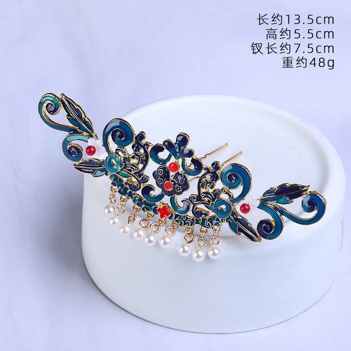 Wholesale Metal Cloisonne Hairpin JDC-HC-ZanNiang002