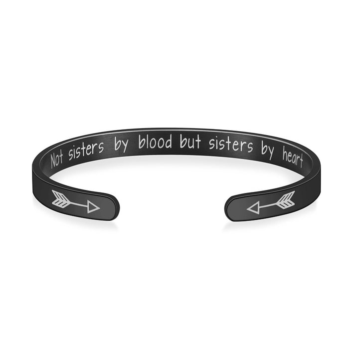 Wholesale Stainless Steel C Shape Open Lettering Bracelet JDC-BT-DingC006