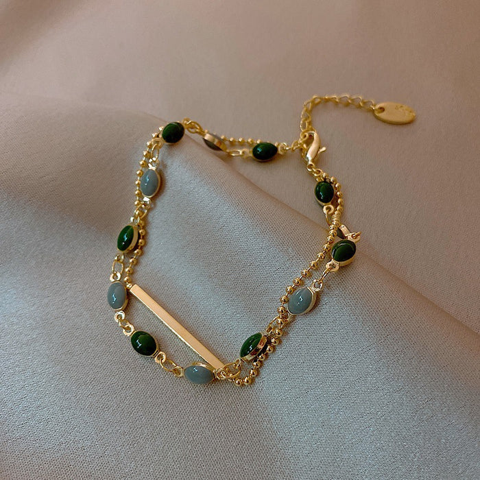 Jewelry WholesaleWholesale vintage green alloy bracelet JDC-BT-BaoY015 Bracelet 宝钰 %variant_option1% %variant_option2% %variant_option3%  Factory Price JoyasDeChina Joyas De China