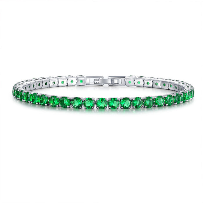 Jewelry WholesaleWholesale Simple Row Diamond Zircon Diamond Crystal Bracelet JDC-BT-TLS002 Bracelet 特蕾萨 %variant_option1% %variant_option2% %variant_option3%  Factory Price JoyasDeChina Joyas De China