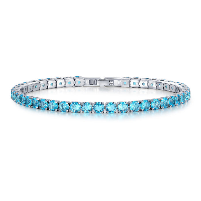 Jewelry WholesaleWholesale Simple Row Diamond Zircon Diamond Crystal Bracelet JDC-BT-TLS002 Bracelet 特蕾萨 %variant_option1% %variant_option2% %variant_option3%  Factory Price JoyasDeChina Joyas De China