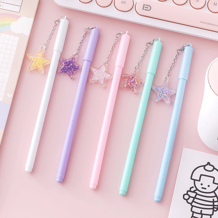 Wholesale ballpoint pen plastic cute star pendant JDC-BP-XuF010