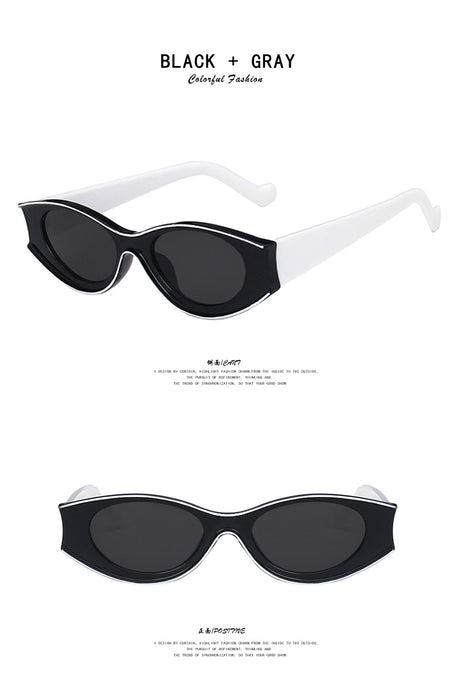 Wholesale Concave Contrast Sunglasses Oval JDC-SG-KD158