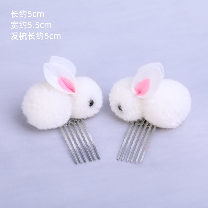 Wholesale Plush Hair Clips Rabbit Children JDC-HC-ZanNiang004