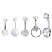 Jewelry WholesaleWholesale direct supply 5-piece belly button nails 5-color zircon MOQ≥2 JDC-UN-Lanlu004 Piercing 蓝露 %variant_option1% %variant_option2% %variant_option3%  Factory Price JoyasDeChina Joyas De China