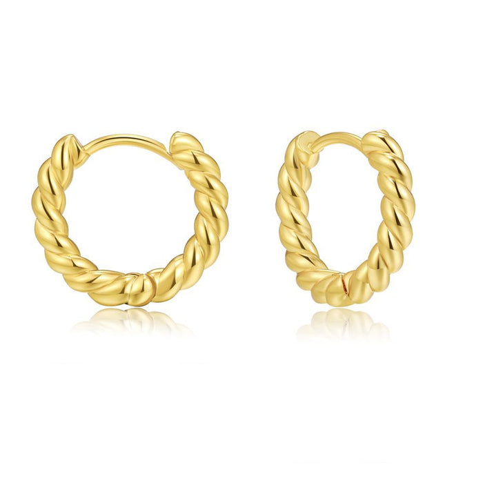 Wholesale C-Shaped Twist Earrings Personalized Design Sense JDC-ES-WB028