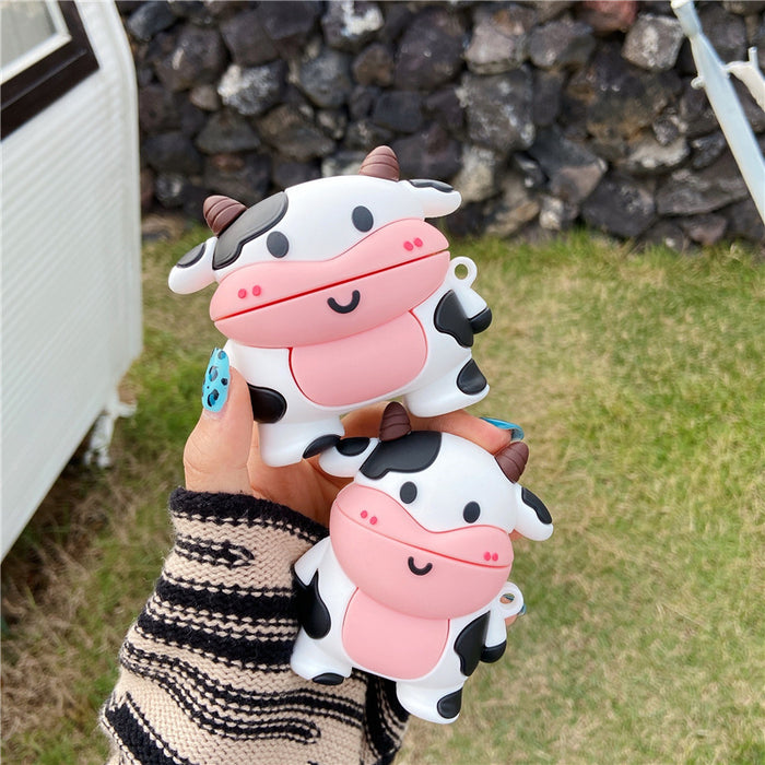 Wholesale Headphone Case Silicone Cute Cow Protective Cover JDC-EPC-YSD031