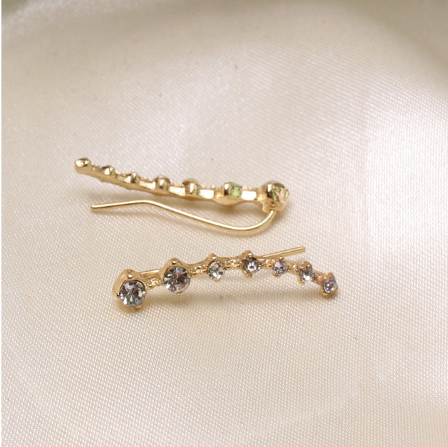 Wholesale Pink Rhinestone Earrings JDC-ES-dir004