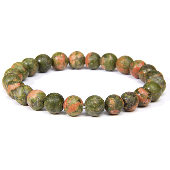 Wholesale 8mm Natural Stone Beads Bracelet JDC-BT-RuiZ001