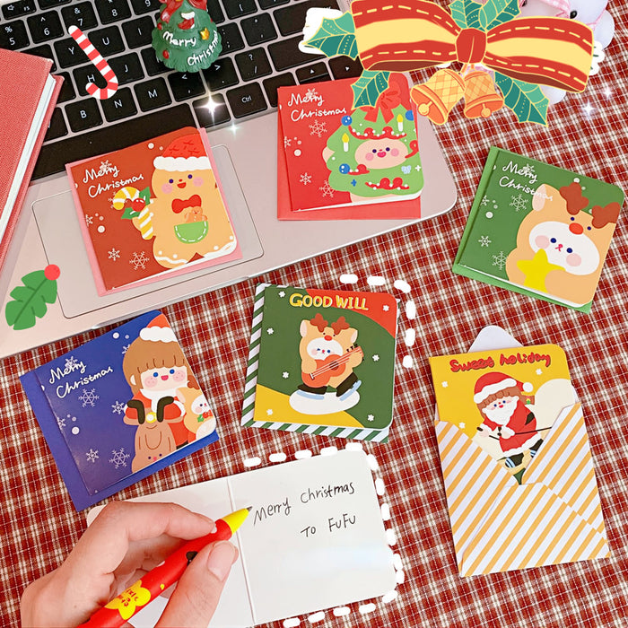 Wholesale Greeting Cards New Year's Day Greeting Cards Christmas Eve Handwritten Blank Cards MOQ≥2 JDC-GC-TengY001