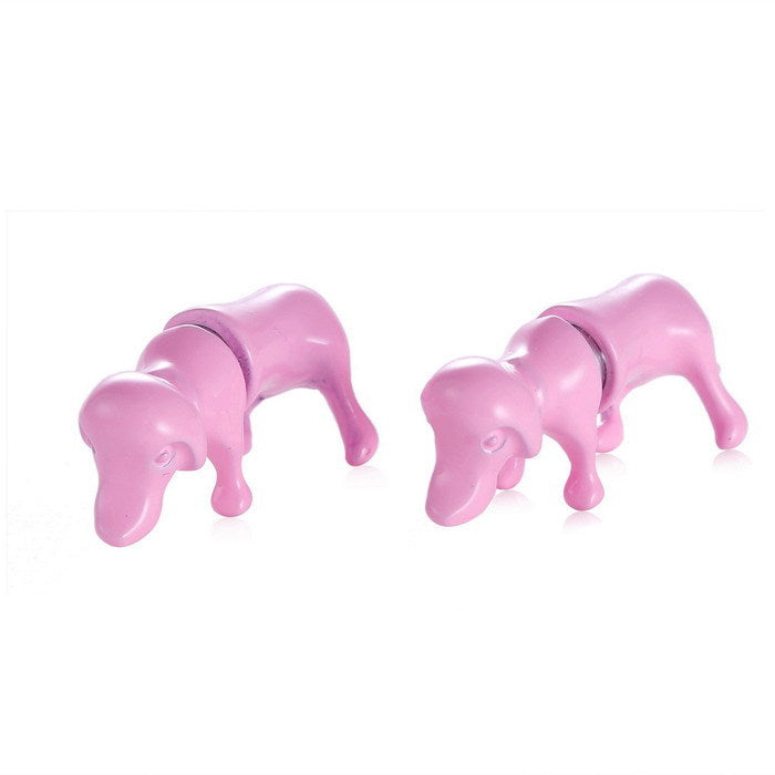 Jewelry WholesaleWholesale Harajuku Stereoscopic Animal Dachshund Dog Alloy Stud Earrings JDC-ES-LY020 Earrings 乐钰 %variant_option1% %variant_option2% %variant_option3%  Factory Price JoyasDeChina Joyas De China