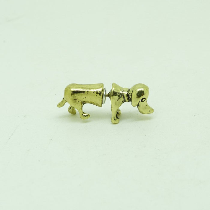 Jewelry WholesaleWholesale Harajuku Stereoscopic Animal Dachshund Dog Alloy Stud Earrings JDC-ES-LY020 Earrings 乐钰 %variant_option1% %variant_option2% %variant_option3%  Factory Price JoyasDeChina Joyas De China