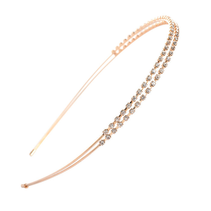 Jewelry WholesaleWholesale double-layer exquisite water drill head hoop JDC-HD-CM007 Headband 岑迷 %variant_option1% %variant_option2% %variant_option3%  Factory Price JoyasDeChina Joyas De China