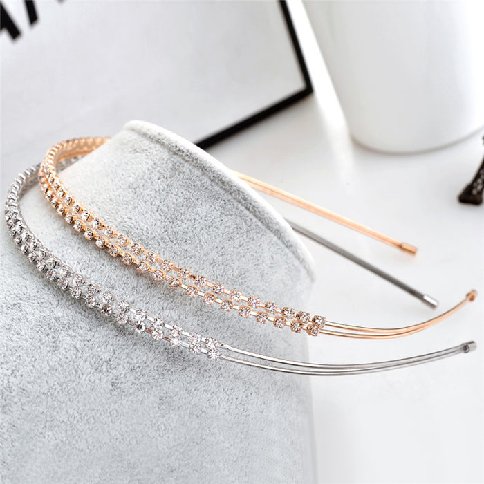 Jewelry WholesaleWholesale double-layer exquisite water drill head hoop JDC-HD-CM007 Headband 岑迷 %variant_option1% %variant_option2% %variant_option3%  Factory Price JoyasDeChina Joyas De China