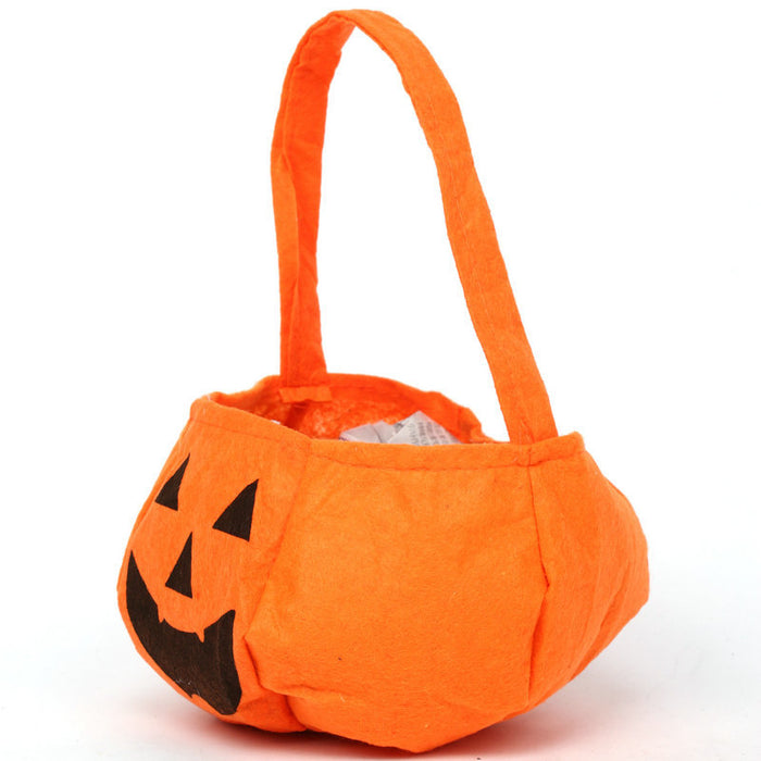 Wholesale Handbag Cloth Halloween Stereoscopic Pumpkin Bag Candy Bag JDC-HB-Meix001