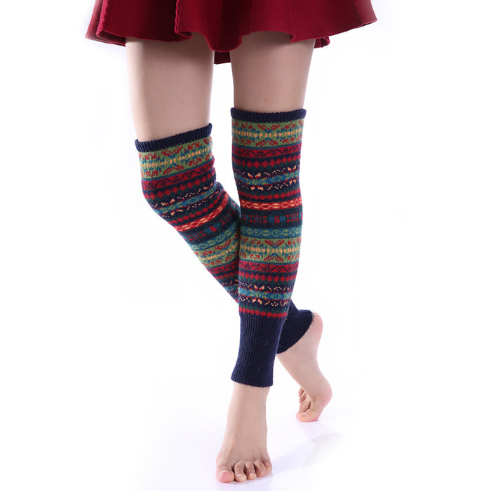 Wholesale Socks Acrylic Bohemian Camo Warm Leggings MOQ≥2 JDC-SK-Honghe001