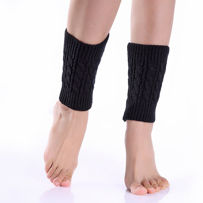 Wholesale Socks Acrylic Hemp Pattern Short Warm Leggings MOQ≥2 JDC-SK-Honghe003