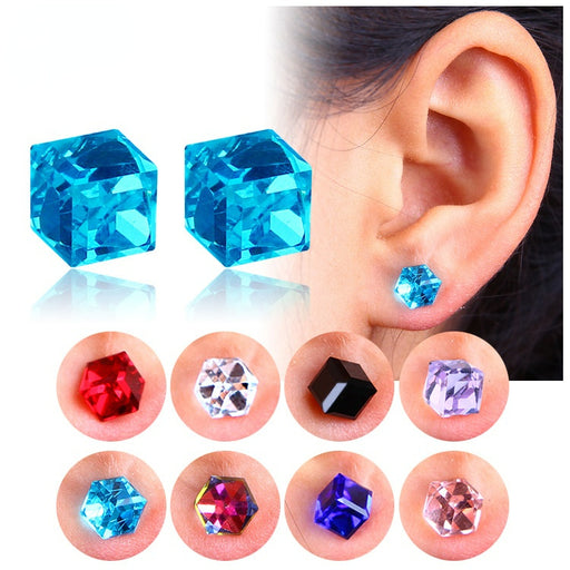 Jewelry WholesaleWholesale magnet zircon ear pierced magnetic ear studs JDC-ES-GSBSL026 Earrings 宝莎莉娜 %variant_option1% %variant_option2% %variant_option3%  Factory Price JoyasDeChina Joyas De China