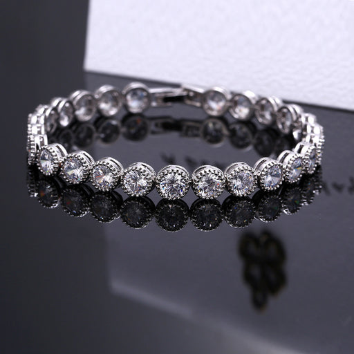 Jewelry WholesaleWholesale Hip Hop Micro Set Zircon Bracelet Tennis Chain JDC-BT-ShengY003 Bracelet 神韵 %variant_option1% %variant_option2% %variant_option3%  Factory Price JoyasDeChina Joyas De China