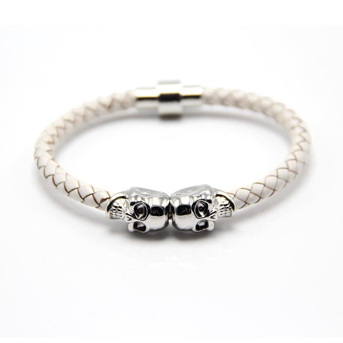 Wholesale Bracelet Leather Skull MOQ≥2 JDC-BT-ZiGe008