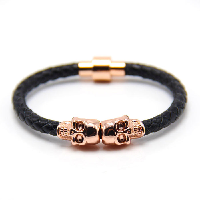 Wholesale Bracelet Leather Skull MOQ≥2 JDC-BT-ZiGe008