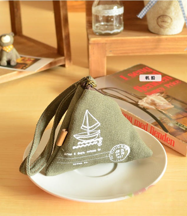 Wholesale cute creative canvas retro dumpling coin purse JDC-WT-MiX001