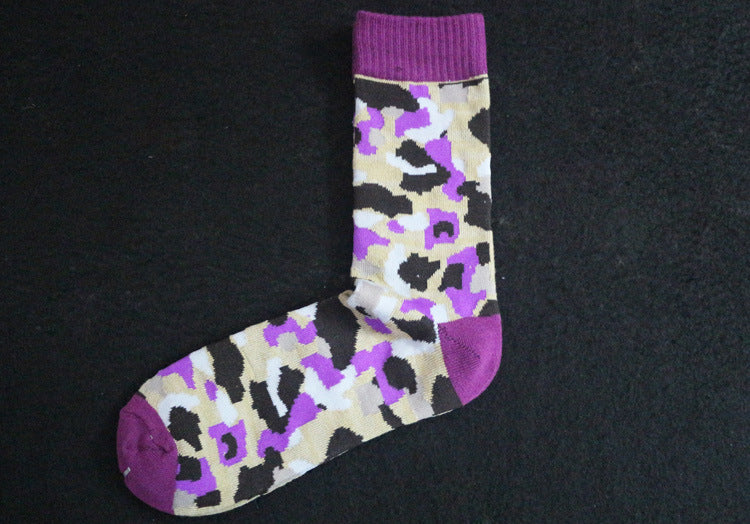 Wholesale Sock Cotton Mid Cylinder Breathable Sweat Absorption Camouflage JDC-SK-YiYan028