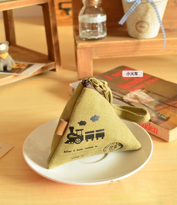 Wholesale cute creative canvas retro dumpling coin purse JDC-WT-MiX001