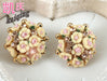 Jewelry WholesaleWholesale rose flower stud earrings JDC-ES-KaiQ030 Earrings 凯庆 %variant_option1% %variant_option2% %variant_option3%  Factory Price JoyasDeChina Joyas De China