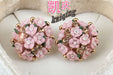 Jewelry WholesaleWholesale rose flower stud earrings JDC-ES-KaiQ030 Earrings 凯庆 %variant_option1% %variant_option2% %variant_option3%  Factory Price JoyasDeChina Joyas De China