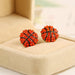 Jewelry WholesaleWholesale Diamond Ball Competitive Competition Sports Basketball Stud Earrings JDC-ES-LY010 Earrings 乐钰 %variant_option1% %variant_option2% %variant_option3%  Factory Price JoyasDeChina Joyas De China