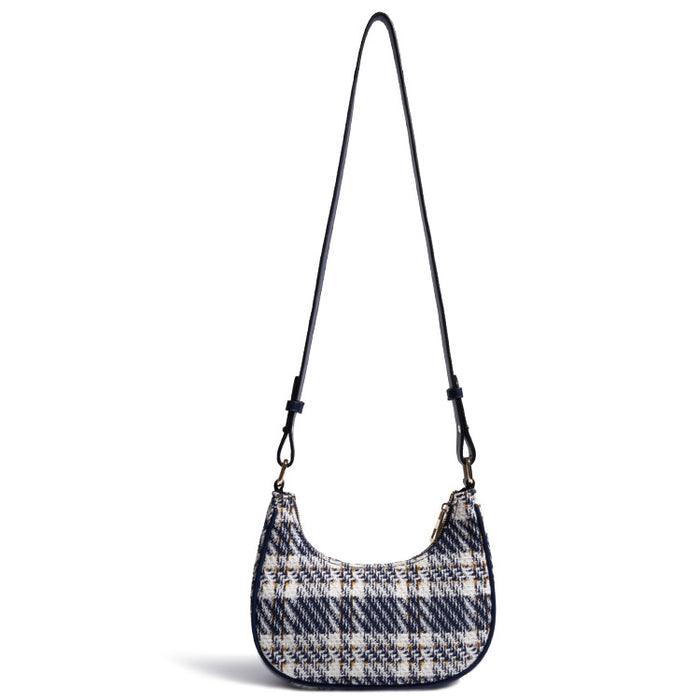 Wholesale Shoulder Bag Polyester Check Crescent Armpit JDC-SD-DRS004