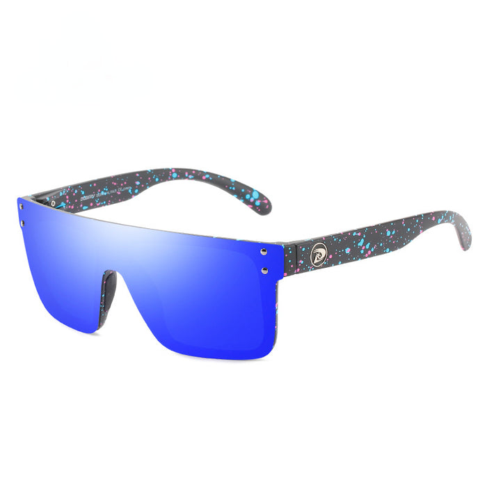 Wholesale One Piece Large Frame Sunglasses Polarized Sports Cycling Glasses without box JDC-SG-TieP012