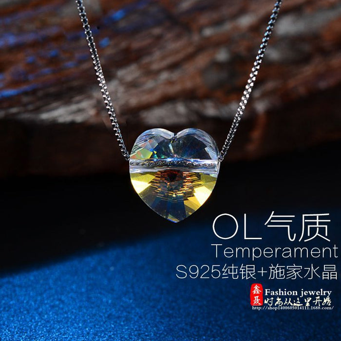 Jewelry WholesaleWholesale S925 silver short cube necklace JDC-NE-XLL001 Necklaces 新来拉 %variant_option1% %variant_option2% %variant_option3%  Factory Price JoyasDeChina Joyas De China