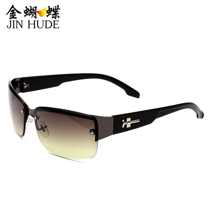 Jewelry WholesaleWholesale Men's Metal Frameless Sheet Sunglasses Square Riding Shade JDC-SG-FuL001 Sunglasses 富朗 %variant_option1% %variant_option2% %variant_option3%  Factory Price JoyasDeChina Joyas De China