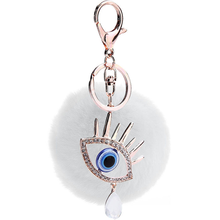 Jewelry WholesaleWholesale Diamond Devil's Eye Keychain Water Drop Accessories MOQ≥2 JDC-KC-MaiM001 Keychains 麦苗 %variant_option1% %variant_option2% %variant_option3%  Factory Price JoyasDeChina Joyas De China