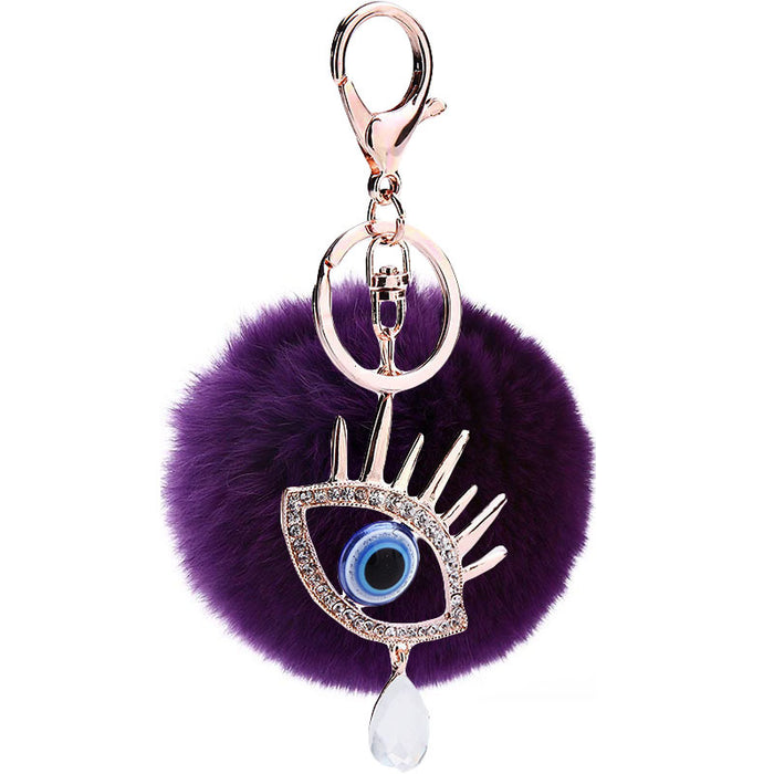 Jewelry WholesaleWholesale Diamond Devil's Eye Keychain Water Drop Accessories MOQ≥2 JDC-KC-MaiM001 Keychains 麦苗 %variant_option1% %variant_option2% %variant_option3%  Factory Price JoyasDeChina Joyas De China