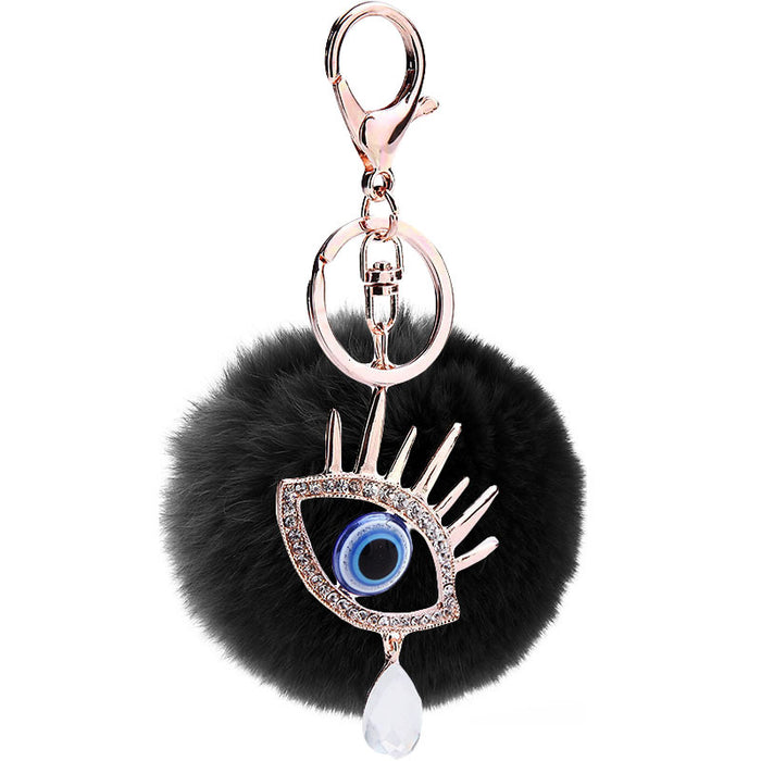 Jewelry WholesaleWholesale Diamond Devil's Eye Keychain Water Drop Accessories MOQ≥2 JDC-KC-MaiM001 Keychains 麦苗 %variant_option1% %variant_option2% %variant_option3%  Factory Price JoyasDeChina Joyas De China