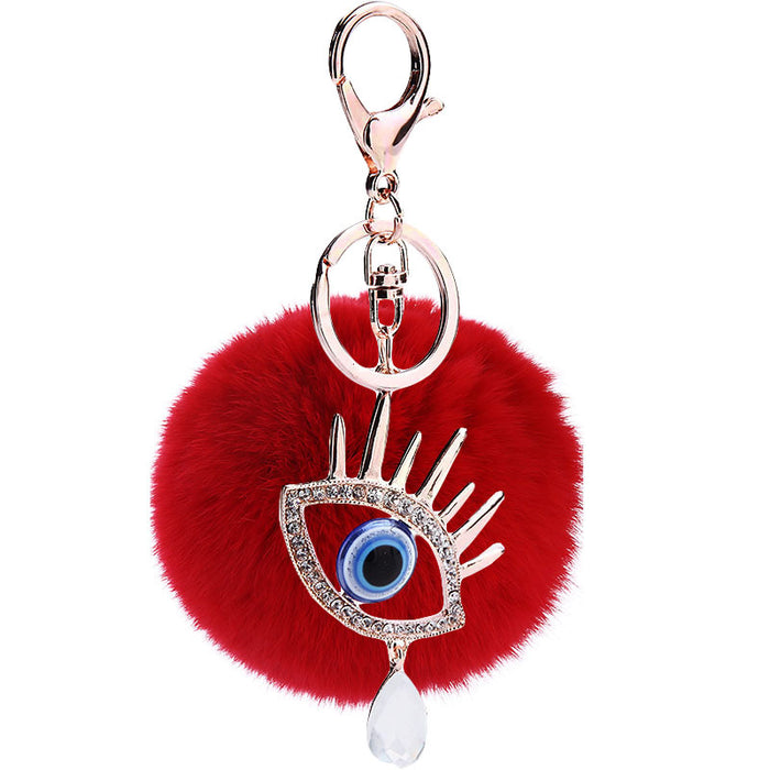 Jewelry WholesaleWholesale Diamond Devil's Eye Keychain Water Drop Accessories MOQ≥2 JDC-KC-MaiM001 Keychains 麦苗 %variant_option1% %variant_option2% %variant_option3%  Factory Price JoyasDeChina Joyas De China