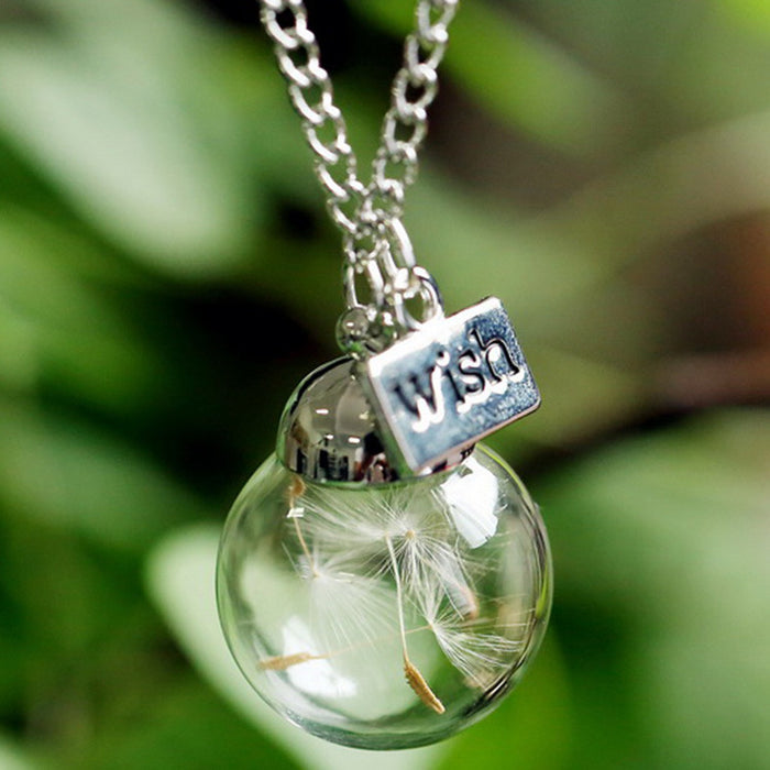 Jewelry WholesaleWholesale handmade glass bottle lettering pendant MOQ≥2 JDC-NE-L002 Necklaces 凡友 %variant_option1% %variant_option2% %variant_option3%  Factory Price JoyasDeChina Joyas De China