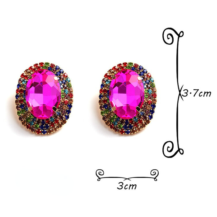 Jewelry WholesaleWholesale Color Rhinestone Crystal Earrings JDC-ES-SK100 Earrings 深刻 %variant_option1% %variant_option2% %variant_option3%  Factory Price JoyasDeChina Joyas De China