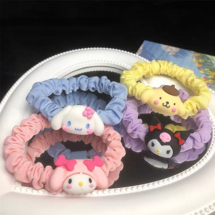 Wholesale Hair Scrunchies Cloth Acrylic Cute Cartoon Animation (M) MOQ≥2 JDC-HS-FuYuan015