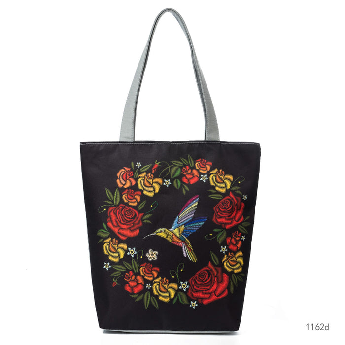 Jewelry WholesaleWholesale 3D print flowers beach canvas bag JDC-BB-Mobiao005 Beach Bag 莫表 %variant_option1% %variant_option2% %variant_option3%  Factory Price JoyasDeChina Joyas De China