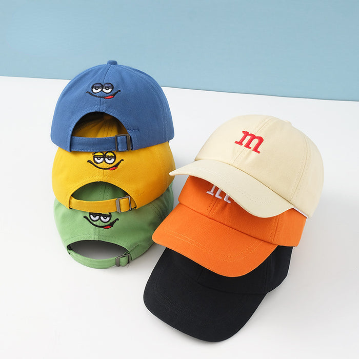 Wholesale children hats M letter embroidery boys and girls baseball caps MOQ≥2 JDC-FH-MiYang005