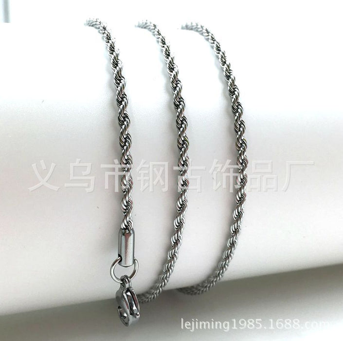 Wholesale Necklace Titanium steel Stainless steel chain MOQ≥2 JDC-NE-GangGu007