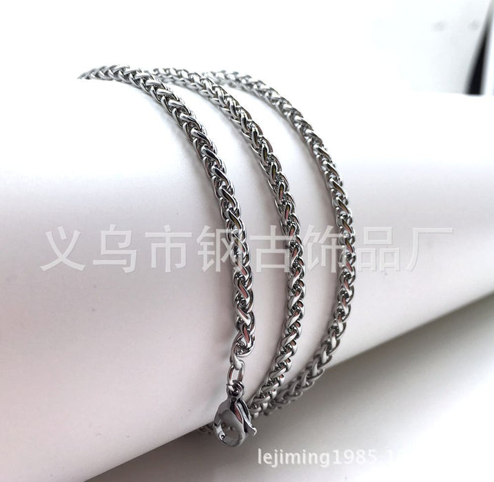 Wholesale Necklace Titanium steel Stainless steel chain MOQ≥2 JDC-NE-GangGu007