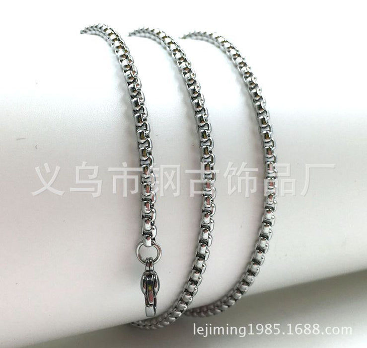 Wholesale Necklace Titanium steel Stainless steel chain MOQ≥2 JDC-NE-GangGu007